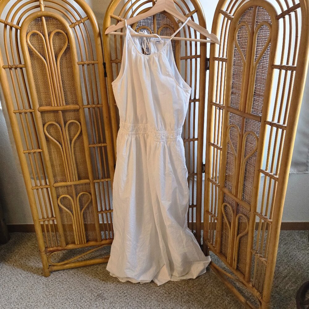 Uniqlo halter cotton white dress - Picture 2 of 6